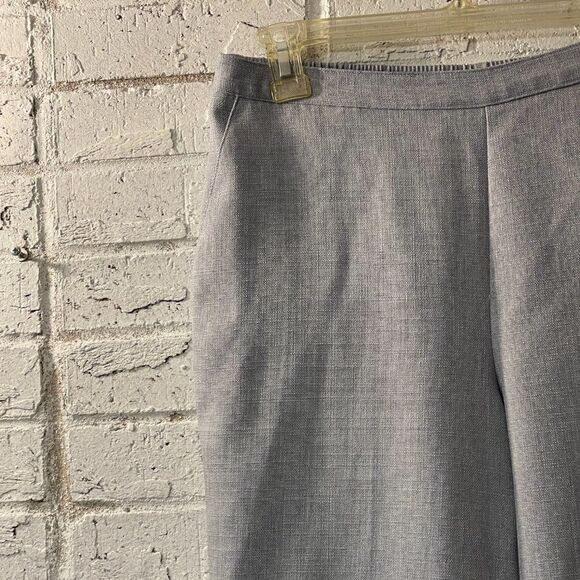 Alfred Dunner Gray Flat Front Pant 12 - Picture 4 of 11